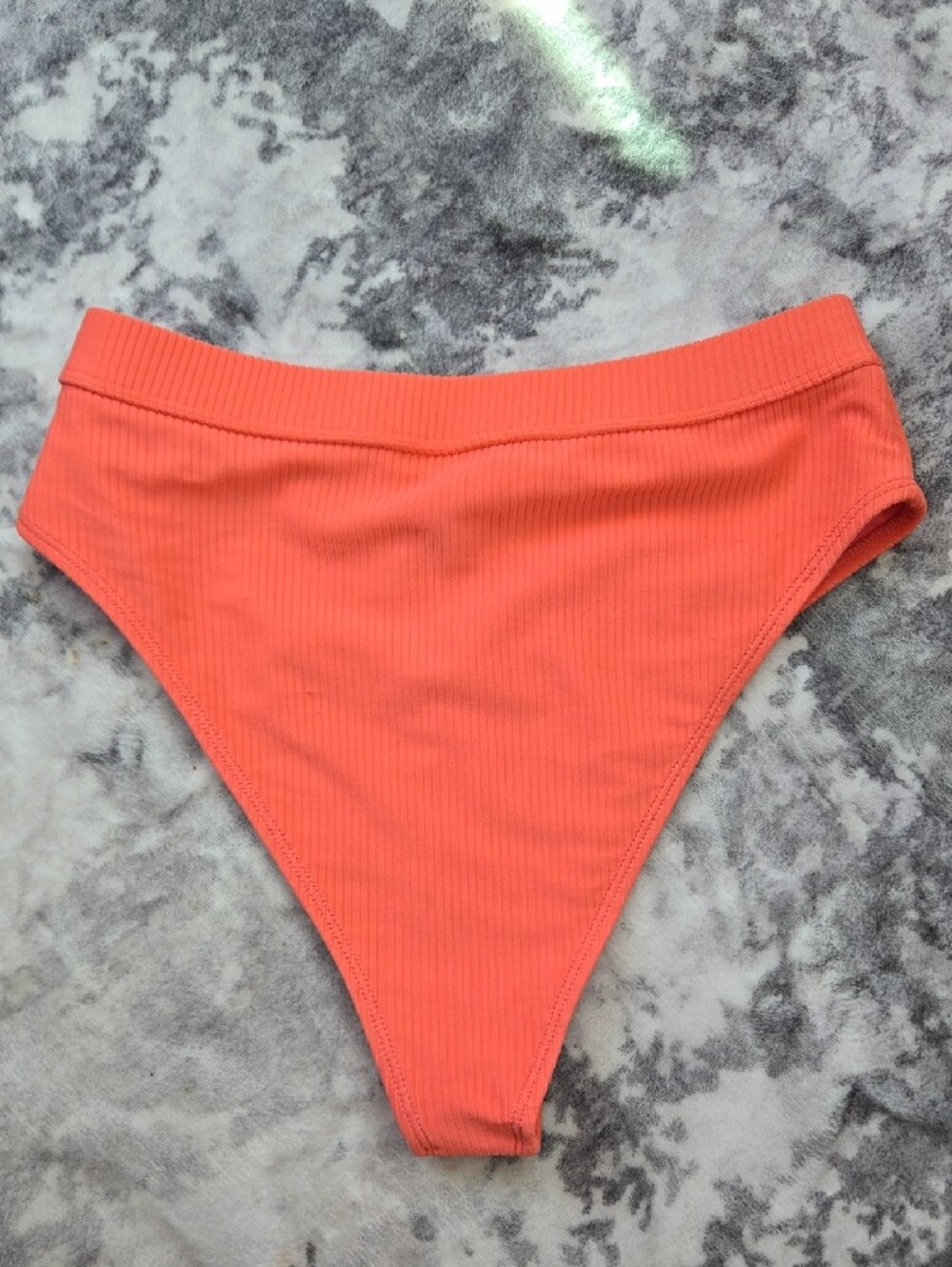 Gymshark Coral High Rise Ribbed Bikini Bottom - Picture 6 of 7